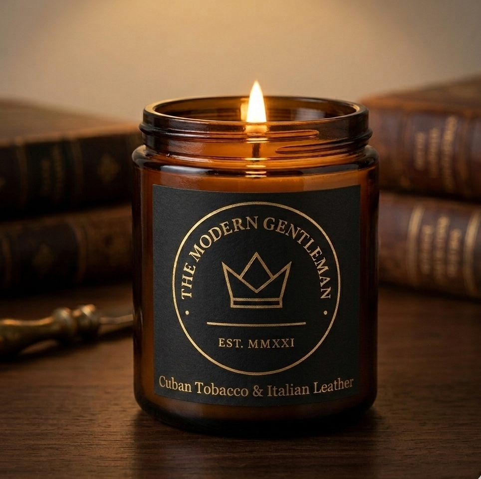 Cuban Tobacco & Italian Leather Soy Wax Candle